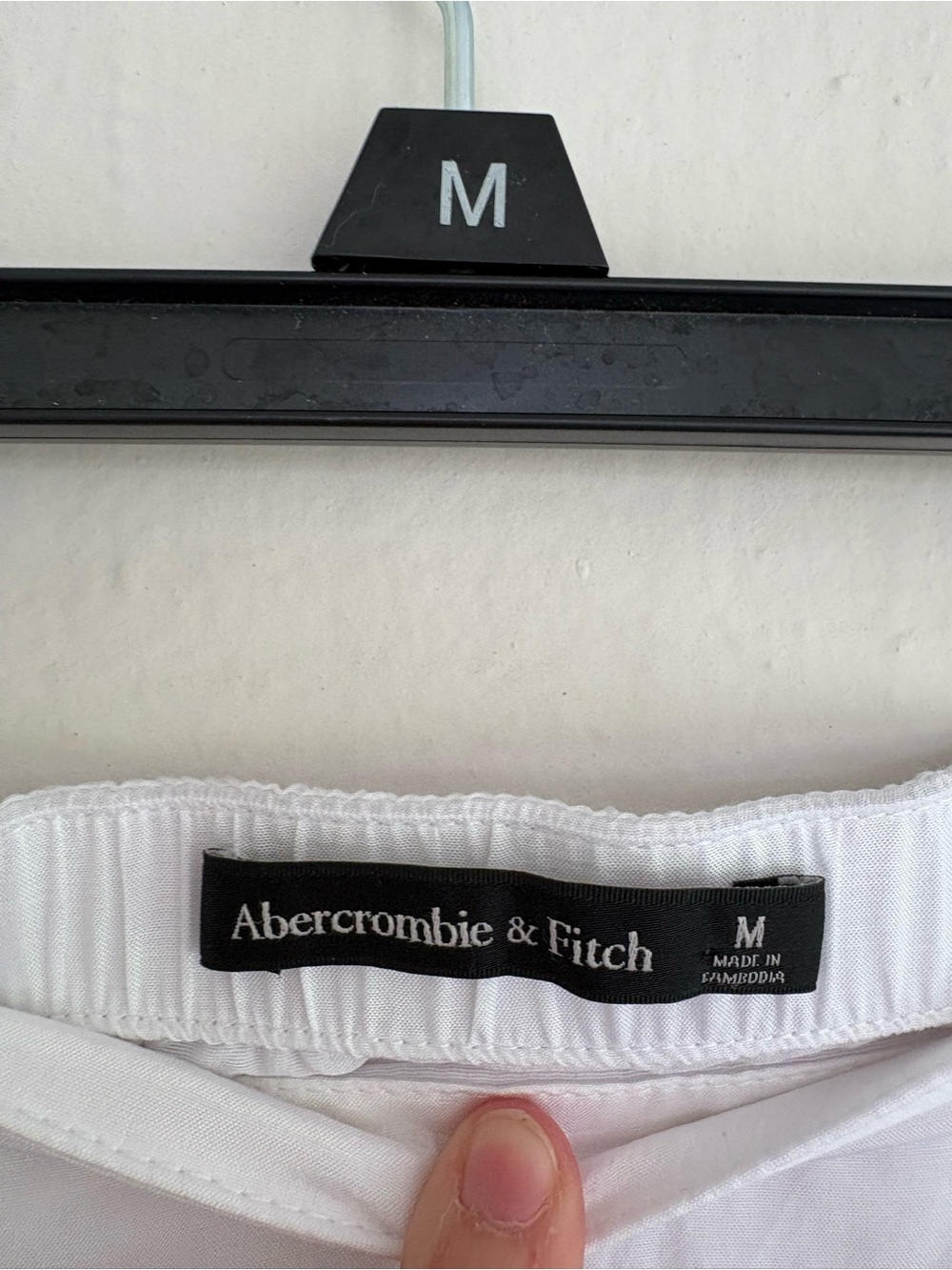 Abercrombie & Fitch White Asymmetric Ruffle Skirt Size M Boho Flowy Summer - Picture 4 of 4